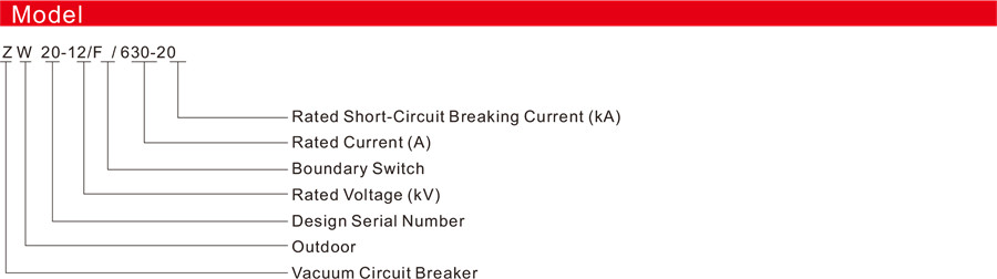 ZW20-12F Series Outdoor Intelligent High Voltage Vacuum Circuit Breaker