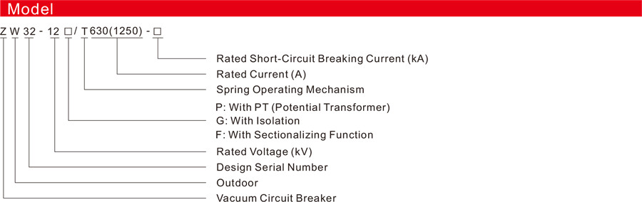 ZW32-12 Outdoor AC High Voltage Vacuum Circuit Breaker